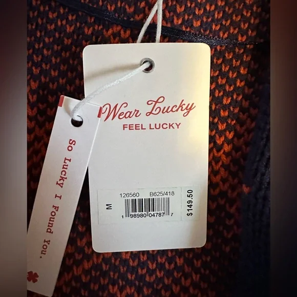 NWT Lucky Brand Southwestern Aztec Open Front Cardigan Sweater. - Picture 6 of 7